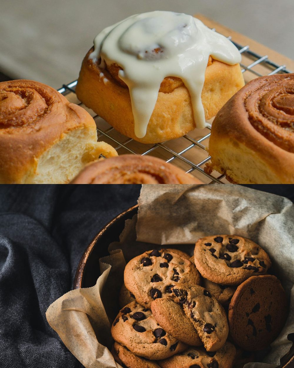 Шанцайтай ороомог, жигнэмэг / cinnamon rolls and cookies